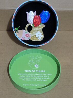 Erstwilder Trio of Tulips Brooch